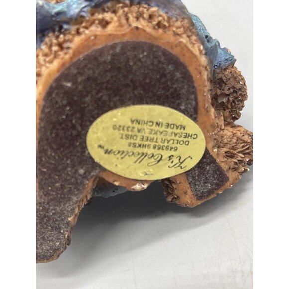 K's collection figurine bear fireman bucket hat blue brown red 5x3.5" READ - Picture 5 of 5